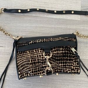 Rebecca Minkoff Pony Hair Leopard Leather Purse